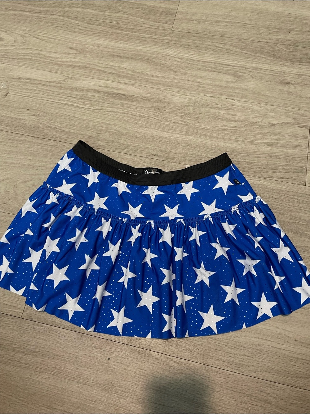 Blue Star-Print Ruffled Skirt - Women's